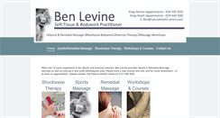 Desktop Screenshot of benlevine.co.uk
