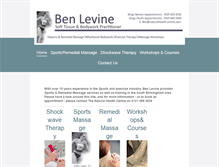 Tablet Screenshot of benlevine.co.uk